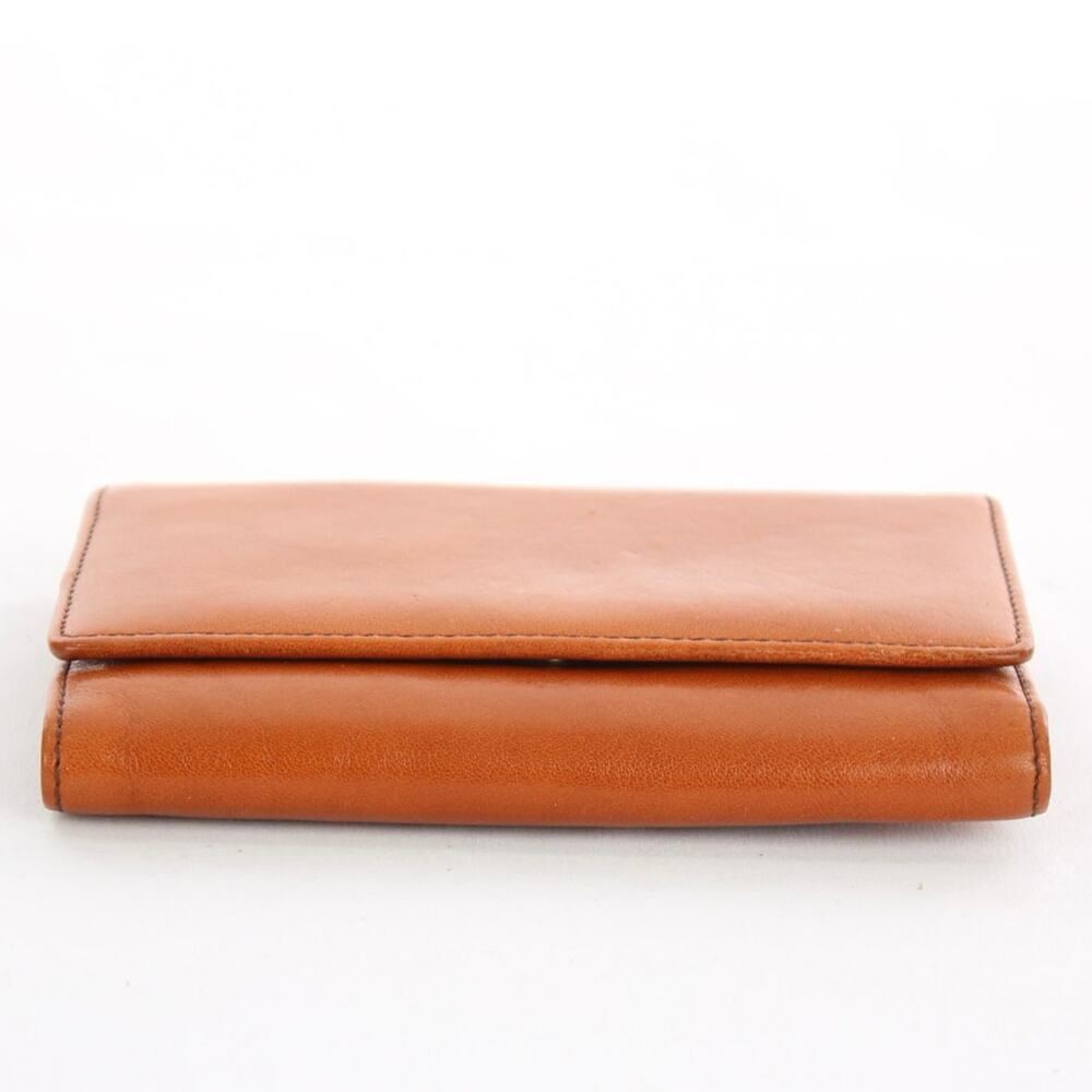 Brahmin Brown Leather Wallet Bifold Flap Snap Organizer Card Holder - Picture 6 of 8